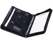 Torby męskie - Solome TECZKA KONFERENCYJNA BIWUAR A4 NA DOKUMENTY Z RĄCZKĄ 01 BIWUAR BW01A4 NAVY - miniaturka - grafika 1