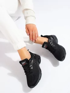 Damskie buty sportowe czarne DK - Buty sportowe damskie - miniaturka - grafika 2