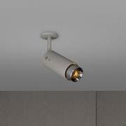 Lampy sufitowe - Lampa Exhaust Spot Szara ze stalą - miniaturka - grafika 1