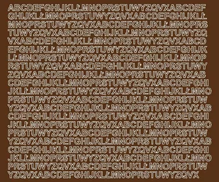 Litery samoprzylepne z połyskiem, brązowe, 7 mm - Pasmanteria Litery samoprzylepne z połyskiem, brązowe, 7 mm - Pasmanteria - miniaturka - grafika 1