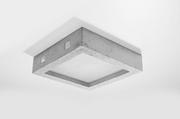Lampy sufitowe - Sollux Lighting Plafon RIZA beton - miniaturka - grafika 1