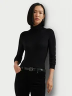 Swetry damskie - LAUREN RALPH LAUREN Golf 200940470004 Czarny Slim Fit - miniaturka - grafika 1
