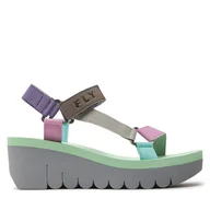 Sandały damskie - Sandały Fly London Yefafly P144726011 Szary - miniaturka - grafika 1