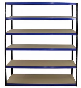Regał Helios magazynowy metalowy HBN_180X180X40_6_175 ilość półek 6 nośność 175 kg / Wamar-Sosenka - Szafy i regały magazynowe - miniaturka - grafika 1
