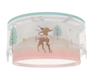 Dalber 61276 - Plafon dziecięcy LOVING DEER 2xE27/15W/230V - Lampy sufitowe - miniaturka - grafika 1