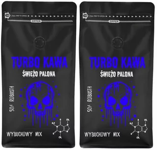 TURBO Kawa ziarnista Do ekspresu 2x1kg 50/50 Robusta/Arabica MIX - Kawa - miniaturka - grafika 1