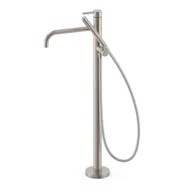 Baterie wannowe i prysznicowe - Bateria wannowa wolnostojąca Tres Study stal szczotkowana 26247005AC - miniaturka - grafika 1