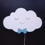 Lampy pozostałe - Lampka Chmurka Z Niebieską Muchą LED/Drevniane.Pl - miniaturka - grafika 1