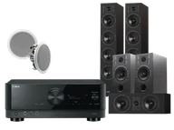 Kino domowe - Yamaha RX-V6A (czarny) + Diva 6 + 3 + 7 (czarny) + RD 260 (biały) - miniaturka - grafika 1