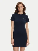 Sukienki - Tommy Hilfiger Sukienka codzienna New Cody WW0WW42721 Granatowy Slim Fit - miniaturka - grafika 1