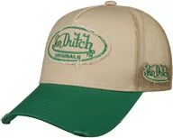 Czapki i chusty sportowe męskie - Czapka Trucker Kalmar by Von Dutch, beżowo-zielony, One Size - miniaturka - grafika 1