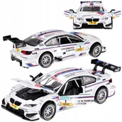 Zabawki zdalnie sterowane - Auto metalowe sportowy model BMW M3 DTM skala 1:32 dźwięki światła ZA4608 - miniaturka - grafika 1