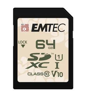 Emtec SD 64GB UHS-I U1 V10 Outdoor - Secure Digital (SD) ECMSD64GXCU1OR - Karty pamięci - miniaturka - grafika 1