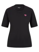 Koszulki i topy damskie - Ziener Nemeralda damska koszulka funkcyjna - rower outdoor|fitness sport - oddychająca, szybkoschnąca, z krótkim rękawem, czarna, rozmiar 42 - miniaturka - grafika 1