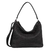 Torebki damskie - Gabor bags Katie damska torba na ramię z zamkiem błyskawicznym, duża, czarna, czarny, L, Nowoczesny - miniaturka - grafika 1