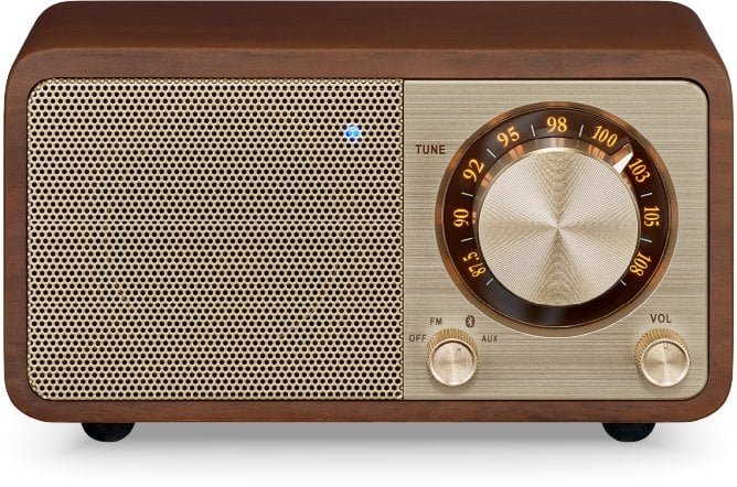 Sangean Radio FM / Bluetooth / AUX Wooden Cabinet / Vintage Walnut / WR-7 PLUS