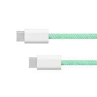 Kable USB - Kabel USB typu C - USB typu C 100 W 1 m zielony KrugerMatz Basic - miniaturka - grafika 1