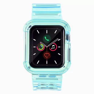 Strap Light Set silikonowa opaska pasek bransoleta bransoletka etui do zegarka Watch 3 42mm / Watch 2 42mm niebieski - Etui i futerały do telefonów - miniaturka - grafika 2