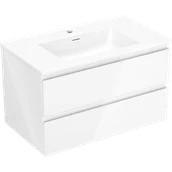 Szafki łazienkowe - Mexen Orio szafka łazienkowa 80 cm z umywalką Otis, 2 szuflady, biała połysk - 91A10-08047-2-BFF00-W18M00 - miniaturka - grafika 1