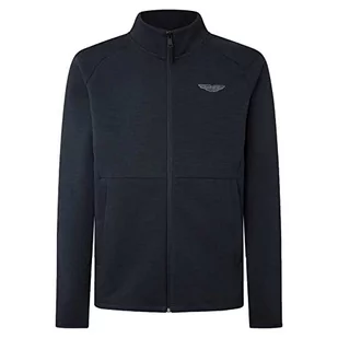 Hackett London Męska bluza AM TECH Track FZ, niebieska (granatowa), M, Niebieski (granatowy), M - Bluzy męskie - miniaturka - grafika 1