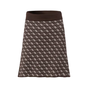 Damska Spódnica GUESS AUBREY 4G SKIRT SWTR W5BD81Z3JD2-FNHT – Brązowy - Spódnice - miniaturka - grafika 1