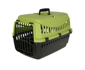 Sprzęt podróżny i transportery dla psów - Kerbl Menz PetFeed 'Travel' - skrzynka transportowa dla kotów i małych psów, z tworzywa sztucznego, 32 x 48 x 32 cm, z urządzeniem do mocowania w samochodzie - Made in Europe - miniaturka - grafika 1