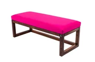 Ławki do przedpokoju - Emra Wood Design, Ławka na buty LPG-2, Brązowo-Różowy, 140 cm - miniaturka - grafika 1