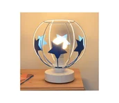 Wyposażenie pokoiku dziecięcego - Lampa stołowa dziecięca STARS 1xE27/15W/230V niebieski/biały - miniaturka - grafika 1