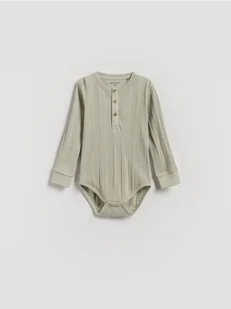 Reserved - Bawełniane body - jasnozielony - Body dla niemowląt - miniaturka - grafika 1