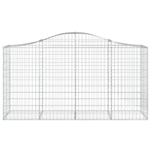 VIDAXL Kosze gabionowe, 10 szt, 200x50x100/120cm, galwanizowane żelazo - Ogrodzenia - miniaturka - grafika 5