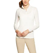 Koszulki jeździeckie - Ariat Koszulka SUNSTOPPER damska - white - miniaturka - grafika 1