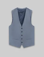 Kamizelki męskie - kamizelka do zestawu olmedo błękit slim fit - miniaturka - grafika 1
