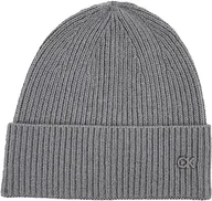 Czapki damskie - Calvin Klein Damska czapka typu beanie Re-Lock Inna czapka, szary, Rozmiar uniwersalny - miniaturka - grafika 1