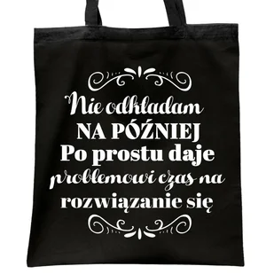 Torba bawełniana czarna na zakupy Dzień Kobiet Dla Kobiety Prezent - Torby i wózki na zakupy Torba bawełniana czarna na zakupy Dzień Kobiet Dla Kobiety Prezent - Torby i wózki na zakupy - miniaturka - grafika 1