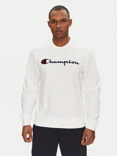 Champion Bluza 220727 Biały Slim Fit - Bluzy męskie - miniaturka - grafika 1