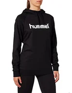 Bluzy damskie - Hummel Hummel Hmlgo Cotton bluza damska z kapturem z logo czarny czarny X-L 203517-2001 - miniaturka - grafika 1