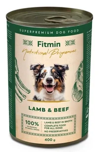 FITMIN Nutritional Programme Dog Beef with Lamb 400g - Mokra karma dla psów - miniaturka - grafika 1