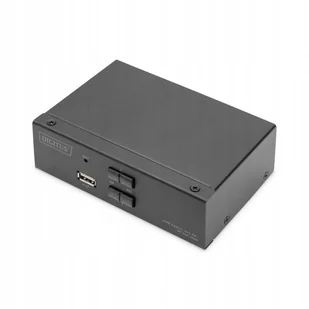 Przełącznik KVM DIGITUS 2 portowy DisplayPort, 4K 60Hz - Pozostałe akcesoria sieciowe - miniaturka - grafika 1