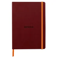 Notesy i bloczki - Notatnik Rhodia A5, miękka oprawa, linie, Burgund - miniaturka - grafika 1