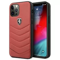Etui i futerały do telefonów - Ferrari FEHQUHCP12LRE iPhone 12 Pro Max 6,7" czerwony/red hardcase Off Track Quilted FER000456 - miniaturka - grafika 1
