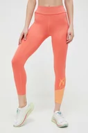 Legginsy - Asics legginsy treningowe Tiger kolor pomarańczowy z nadrukiem - miniaturka - grafika 1