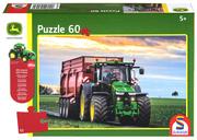 Puzzle - Schmidt 56043 Puzzle John Deere 60 el. + traktor SIKU - miniaturka - grafika 1