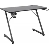 Biurka gamingowe - Biurko gamingowe DEFENDER Space Czarny - miniaturka - grafika 1