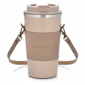 Kubki termiczne - 98886 Kubek termiczny z paskiem Camel 500 ml beżowy AMBITION - miniaturka - grafika 1