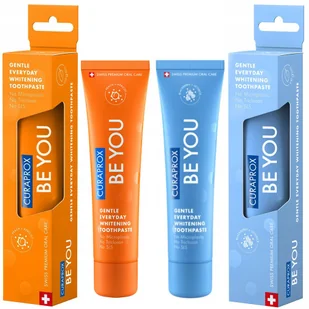 Pasta do zębów Curaprox Jeżyna Lukrecja 60ml + Pasta do zębów Curaprox Brzoskwinia Morela 60ml - Pasty do zębów - miniaturka - grafika 1