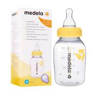 Butelki dla niemowląt - Medela Butelka ze smoczkiem - 150ml, 0-3m, wolny przepływ - miniaturka - grafika 1