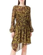 Sukienki - Sisley Damska sukienka 4W7XLV036, wielokolorowa, 63D, 38, Wielokolorowy 63D, 38 - miniaturka - grafika 1