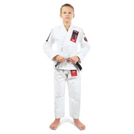 Kimona, stroje i obuwie - Kimono/Gi do BJJ dla dzieci Ground Game Ninja białe - miniaturka - grafika 1