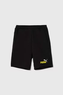 Spodnie i spodenki dla chłopców - Puma szorty dziecięce kolor czarny regulowana talia - grafika 1