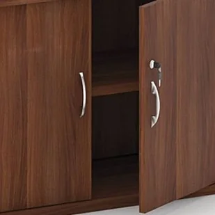 B2B Partner Nadstawka dwudrzwiowa, 800 x 400 x 600 mm, orzech CF-B80601-W, SS-881 - Inne meble biurowe - miniaturka - grafika 2